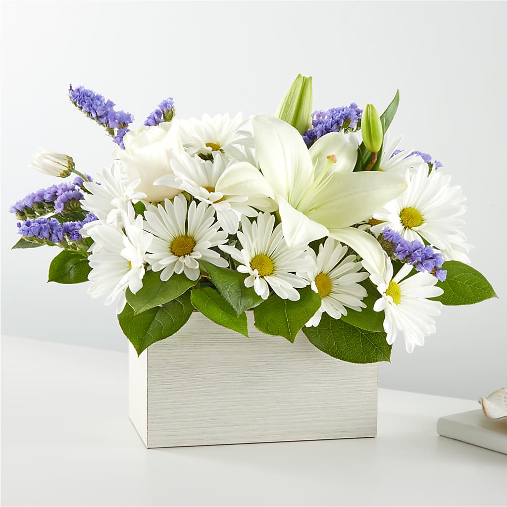 Beyond Blue Box Bouquet – Tala Florist Northshore, North Vancouver BC