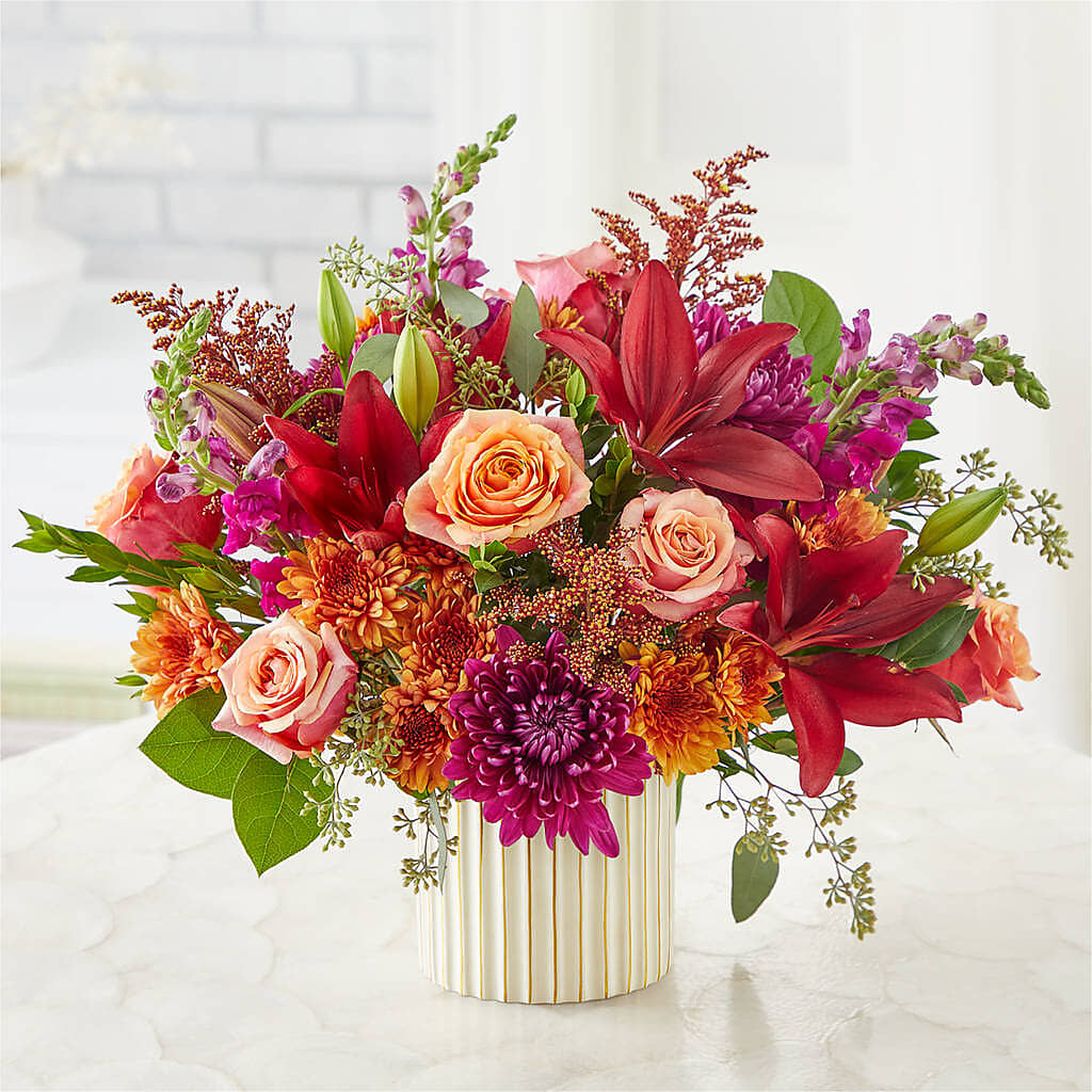 Burgundy Landscape Bouquet – Tala Florist Northshore, North Vancouver BC