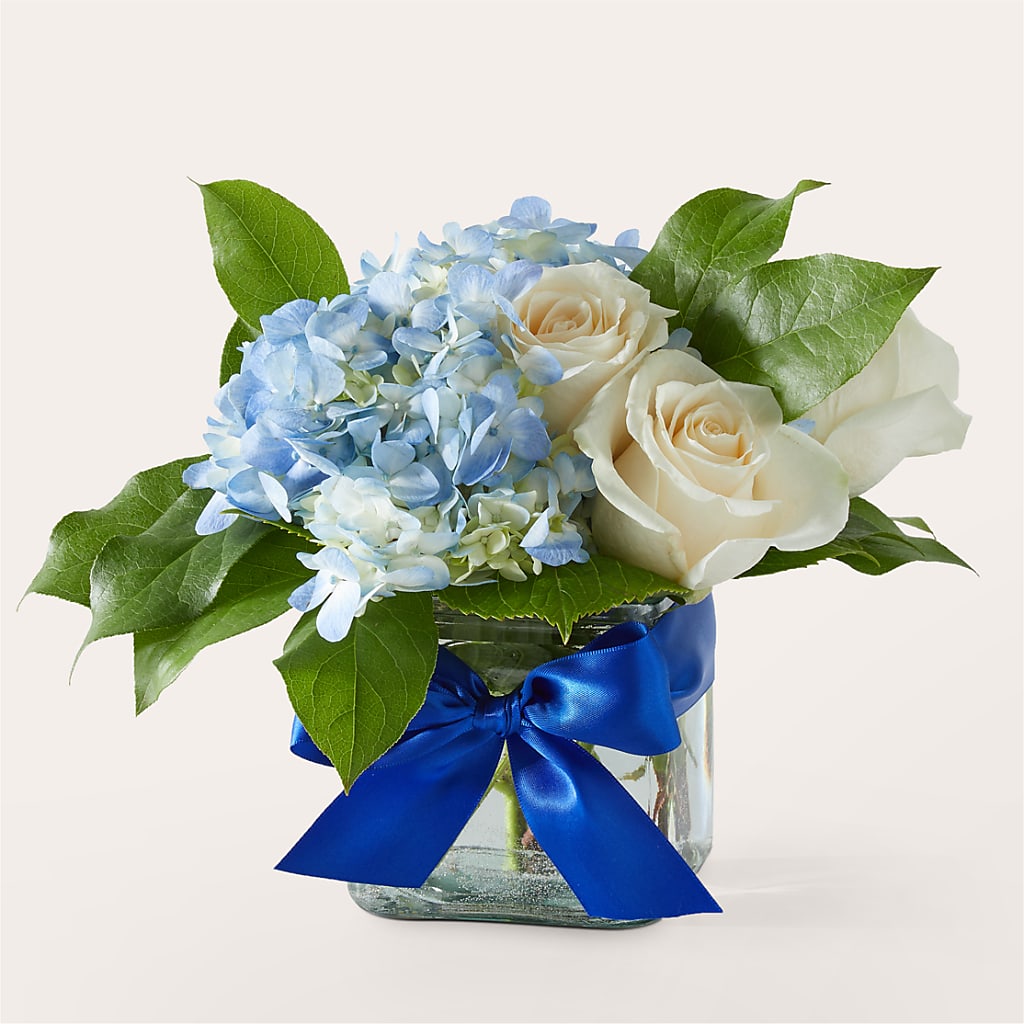 Sky Blue Delight Bouquet – Tala Florist Northshore, North Vancouver BC