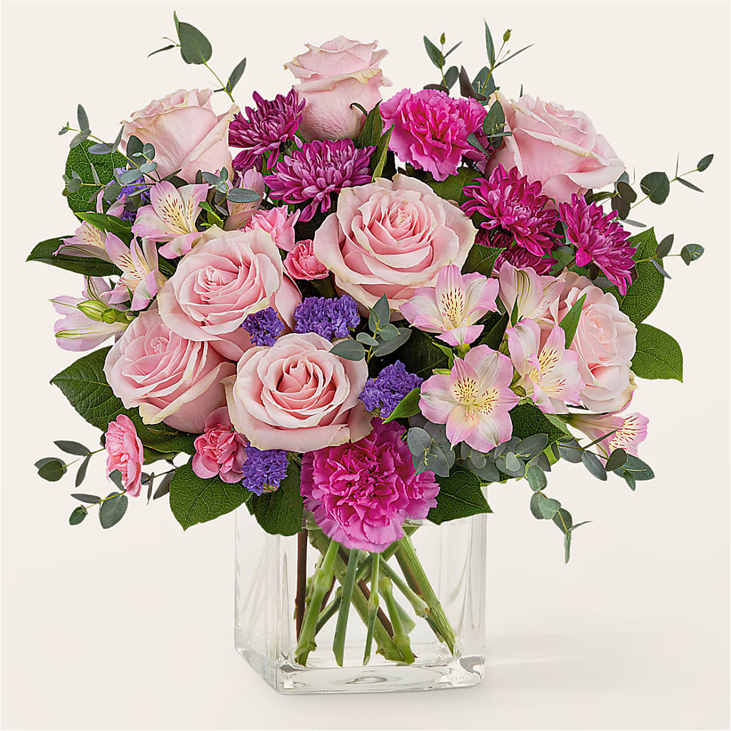 Rosy Radiance Bouquet – Tala Florist Northshore, North Vancouver BC