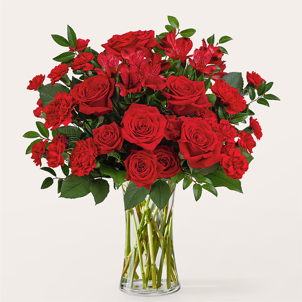 Brilliant Ruby Bouquet – Tala Florist Northshore, North Vancouver BC