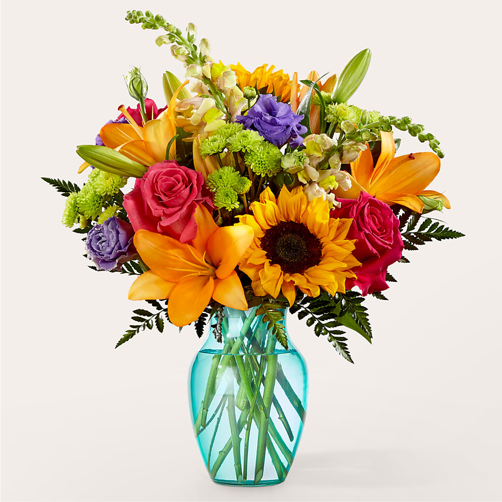 Double Rainbow Bouquet – Tala Florist Northshore, North Vancouver BC
