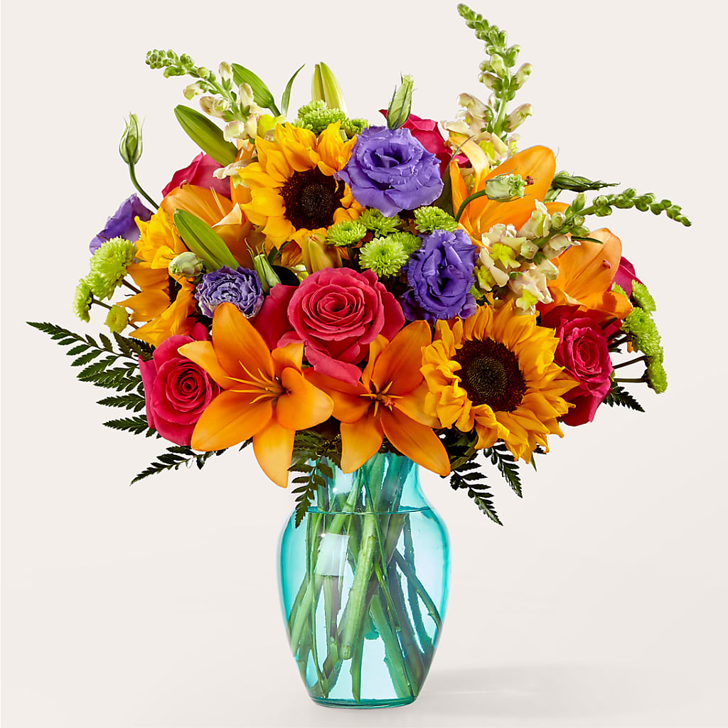 Double Rainbow Bouquet – Tala Florist Northshore, North Vancouver BC