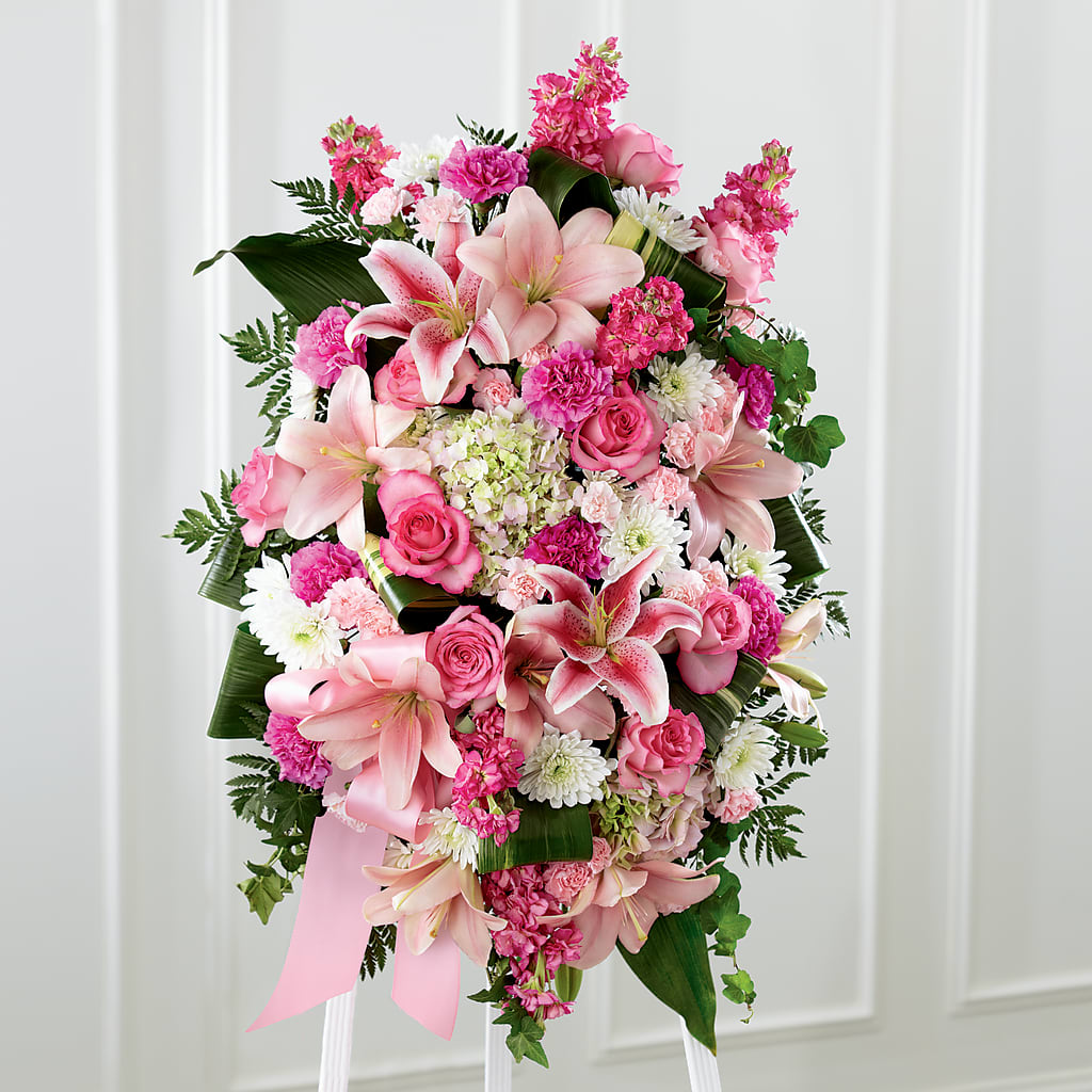 Comforting Standing Spray – Tala Florist Northshore, North Vancouver BC