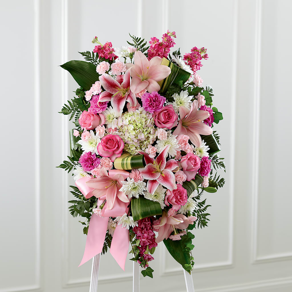 Comforting Standing Spray – Tala Florist Northshore, North Vancouver BC