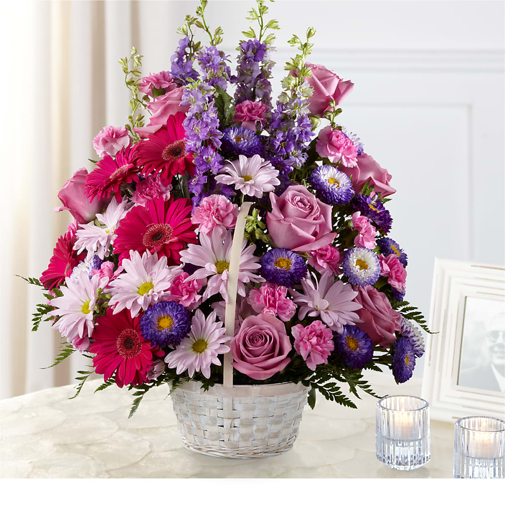 Pastel Peace Basket – Tala Florist Northshore, North Vancouver BC