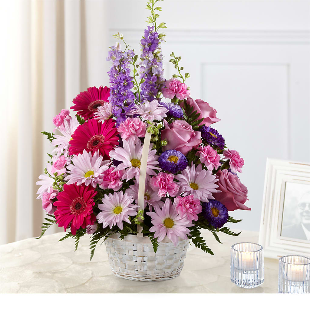 Pastel Peace Basket – Tala Florist Northshore, North Vancouver BC