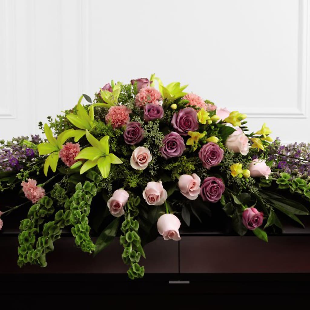 Forever Beloved Casket Spray – Tala Florist Northshore, North Vancouver BC