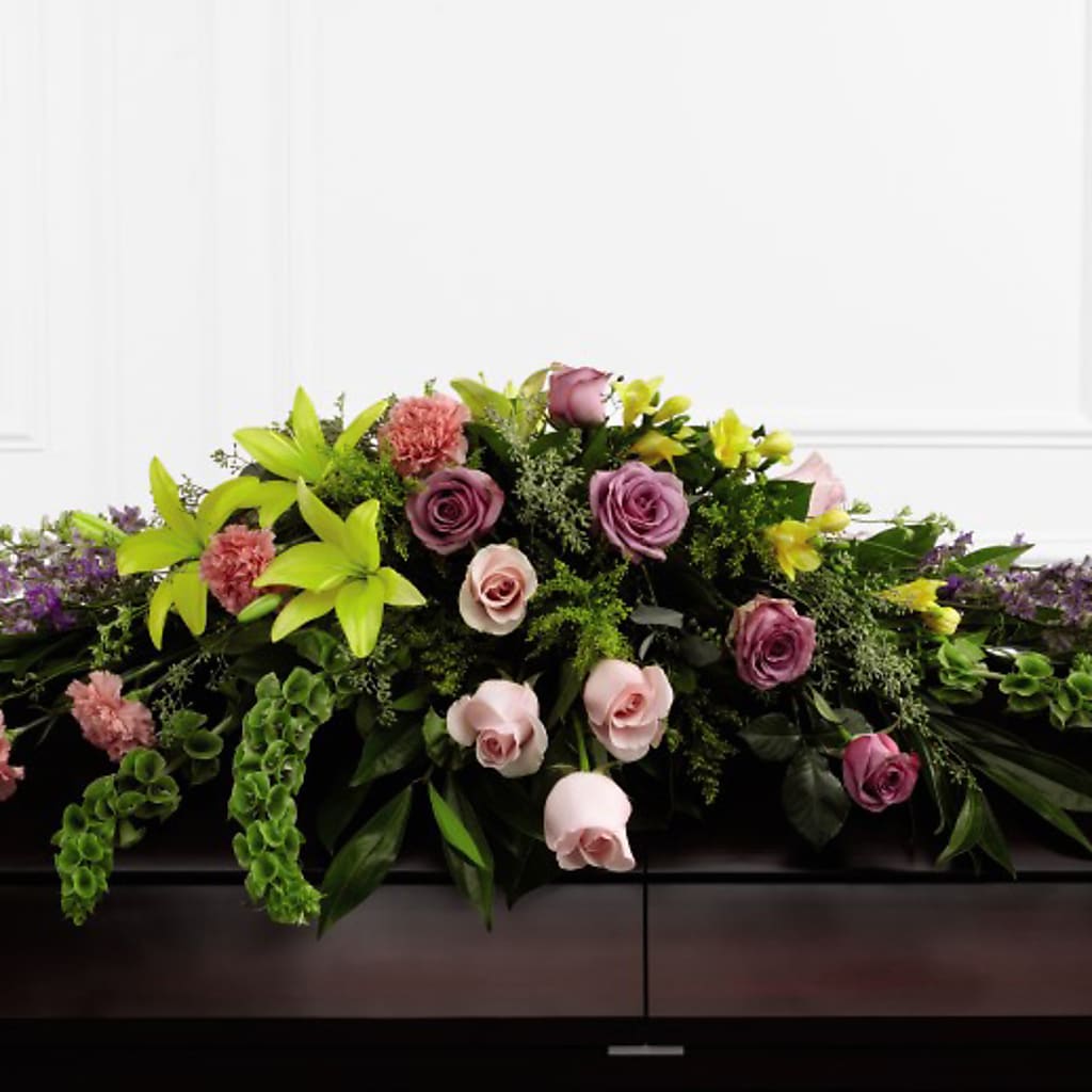 Forever Beloved Casket Spray – Tala Florist Northshore, North Vancouver BC