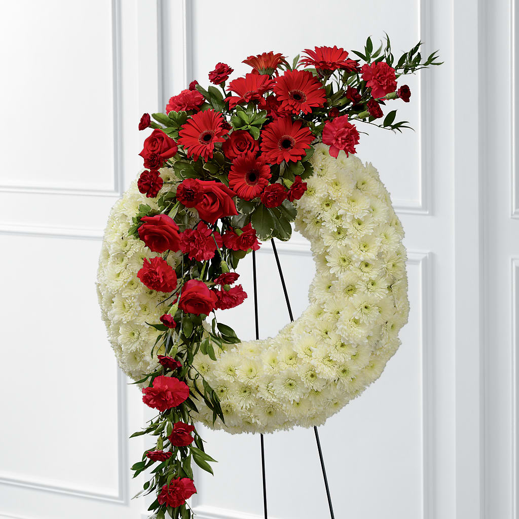Graceful Tribute Wreath – Tala Florist Northshore, North Vancouver BC
