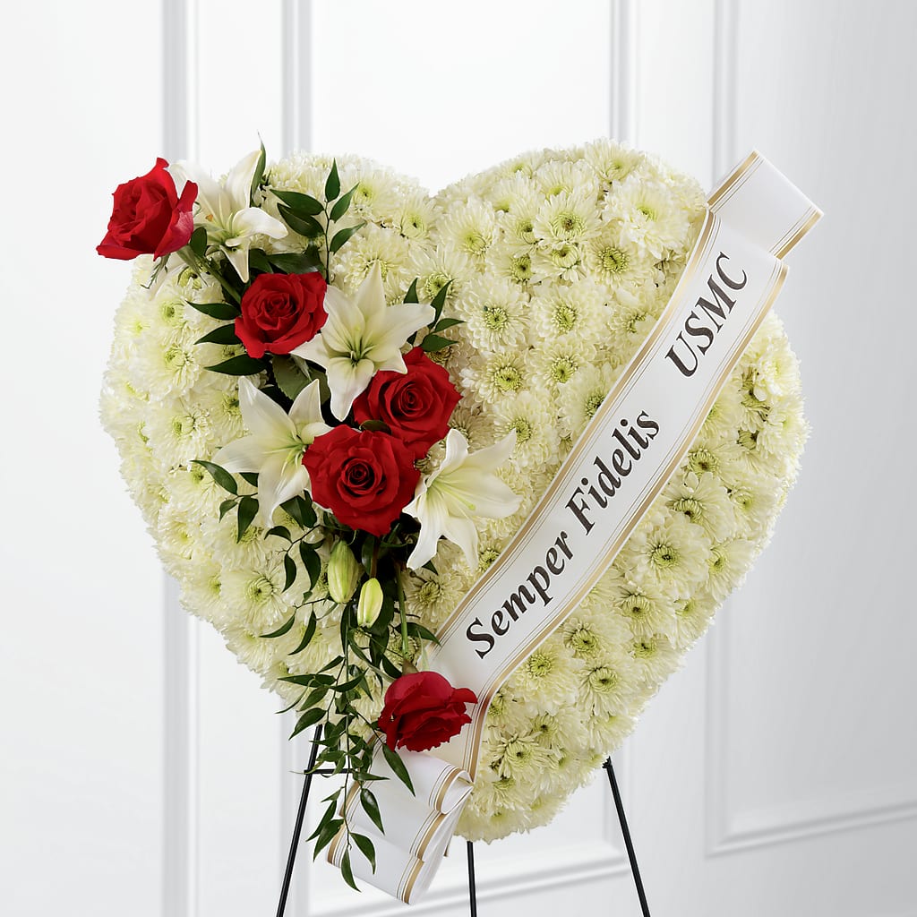 Heartfelt Hero Standing Heart – Tala Florist Northshore, North Vancouver BC