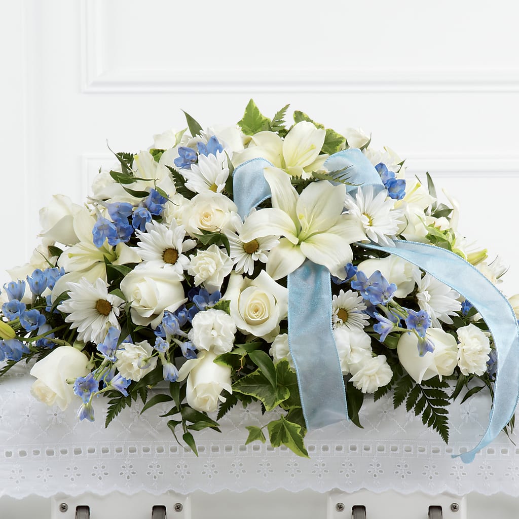 Tender Treasure Casket Spray – Tala Florist Northshore, North Vancouver BC