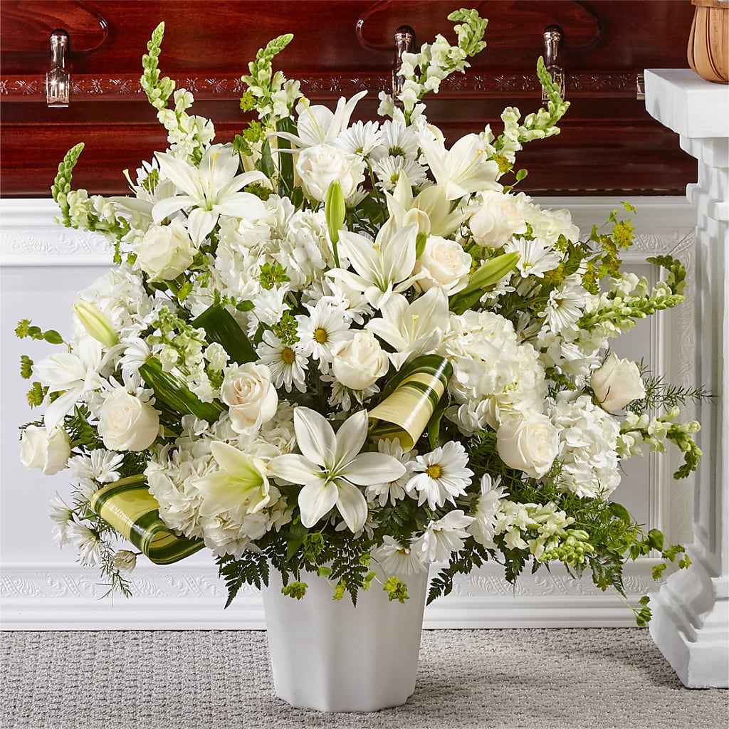 Thoughts of Tranquility Floor Basket – Tala Florist Northshore, North Vancouver BC