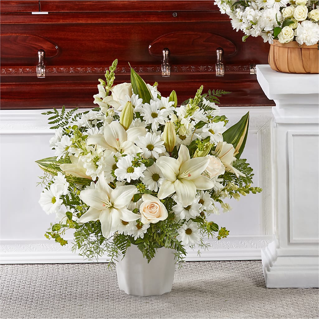 Thoughts of Tranquility Floor Basket – Tala Florist Northshore, North Vancouver BC