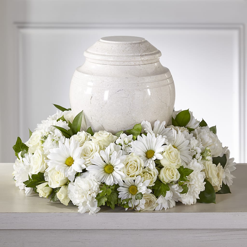 Ivory Gardens Cremation Adornment – Tala Florist Northshore, North Vancouver BC