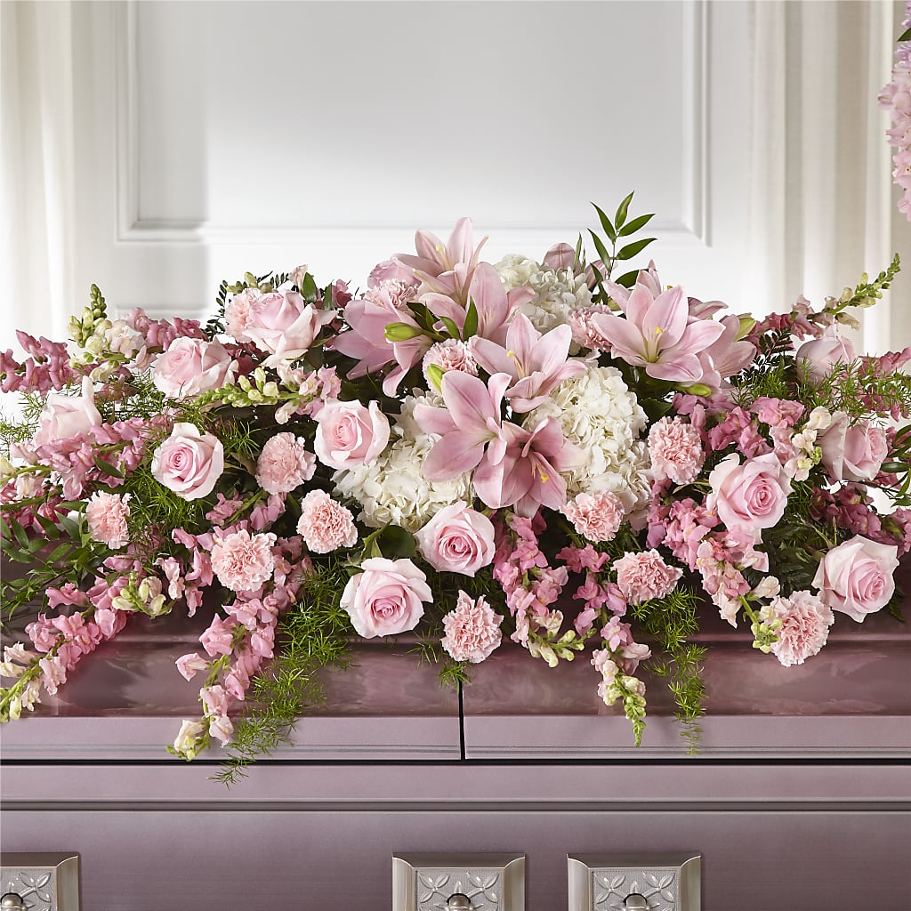 Life & Remembrance Casket Spray – Tala Florist Northshore, North Vancouver BC