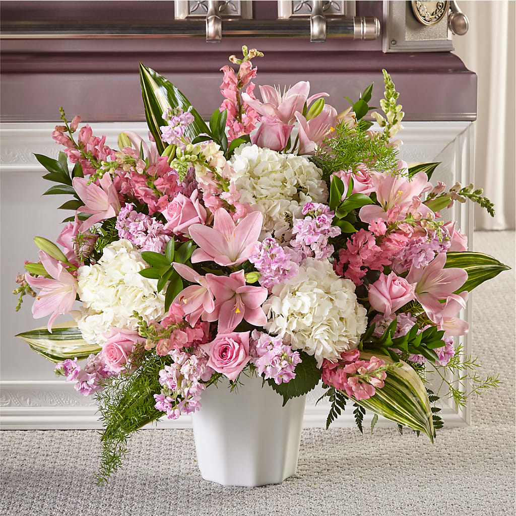 Simply Serene Floor Basket – Tala Florist Northshore, North Vancouver BC
