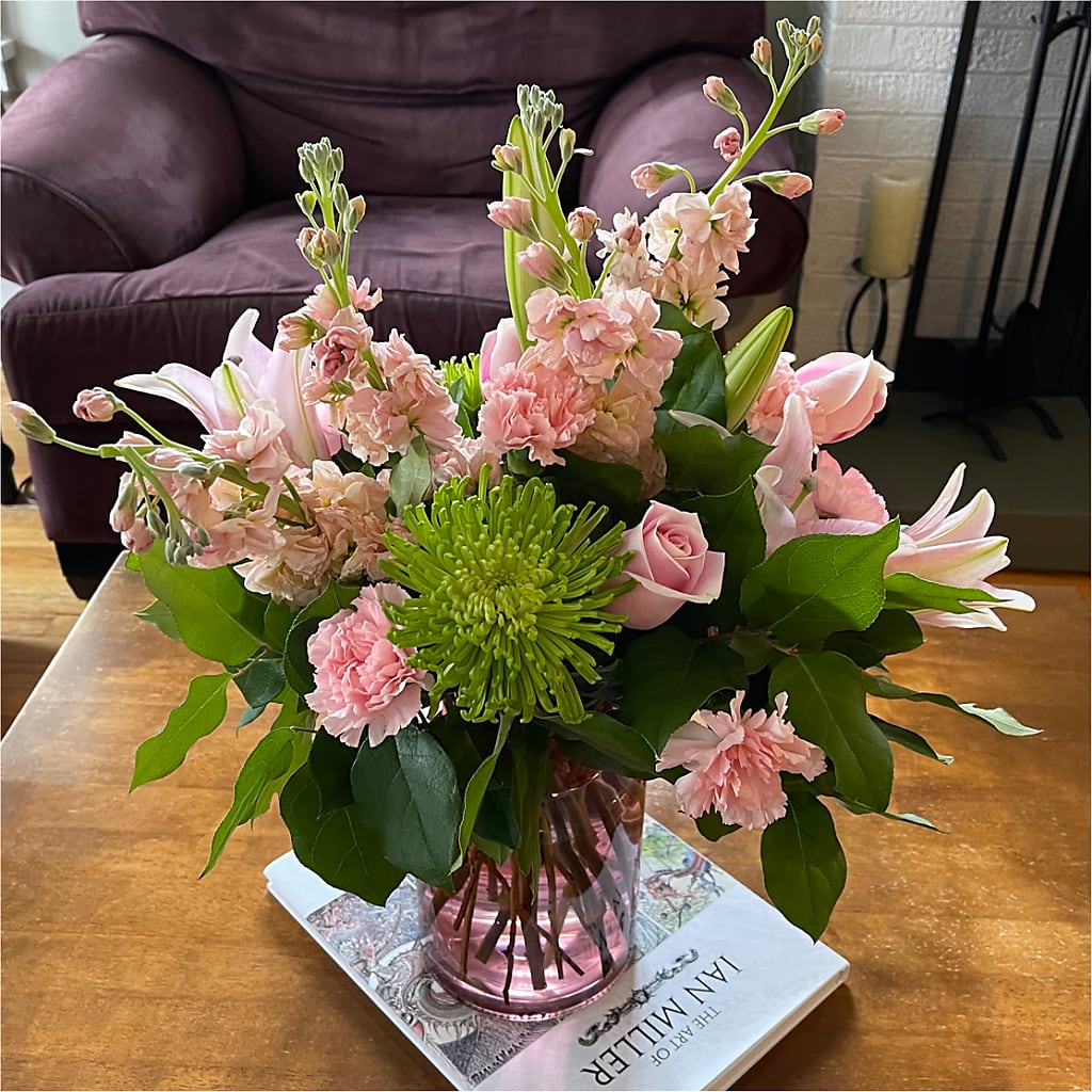 Pretty in Pink Bouquet – Tala Florist Northshore, North Vancouver BC