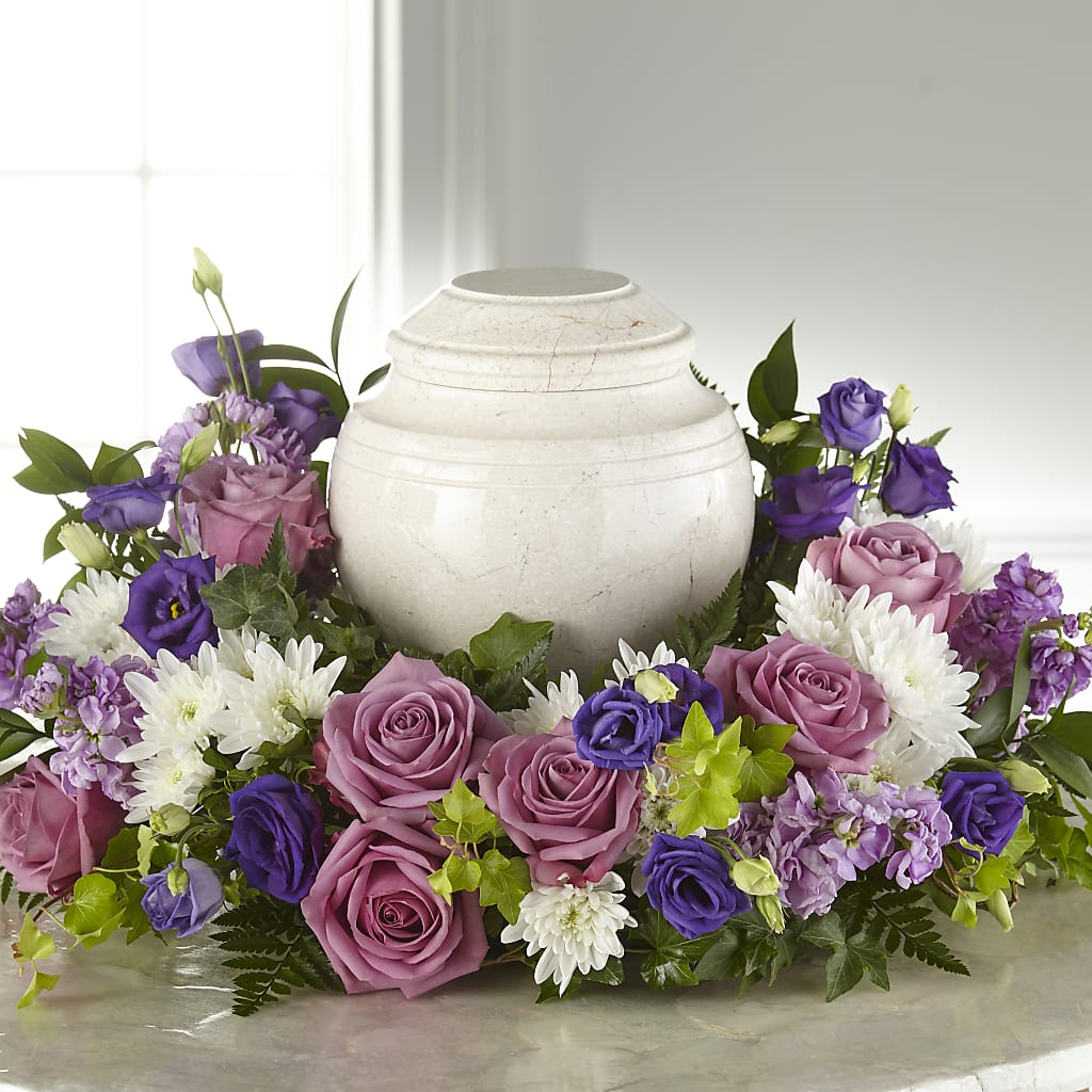 Blooming Sympathy Cremation Adornment – Tala Florist Northshore, North Vancouver BC