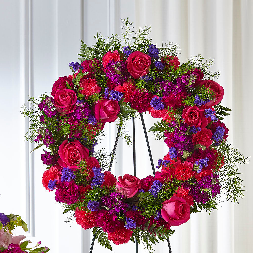 Calming Colors Wreath – Tala Florist Northshore, North Vancouver BC