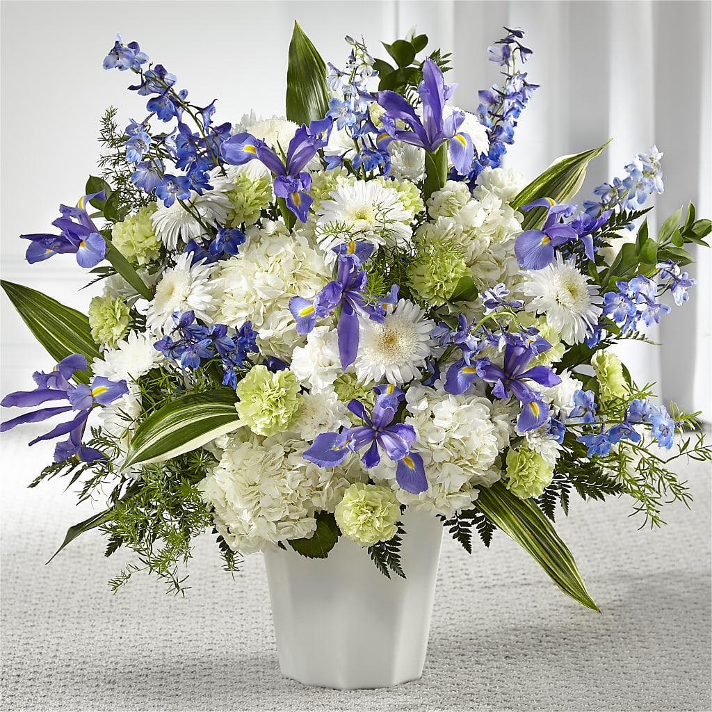Soft Serenity Floor Basket – Tala Florist Northshore, North Vancouver BC