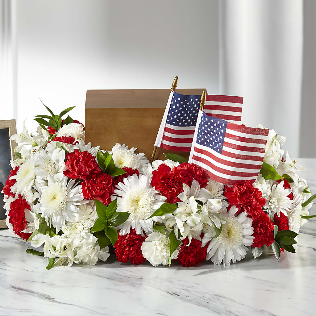 Spirit of Patriotism Cremation Adornment – Tala Florist Northshore, North Vancouver BC