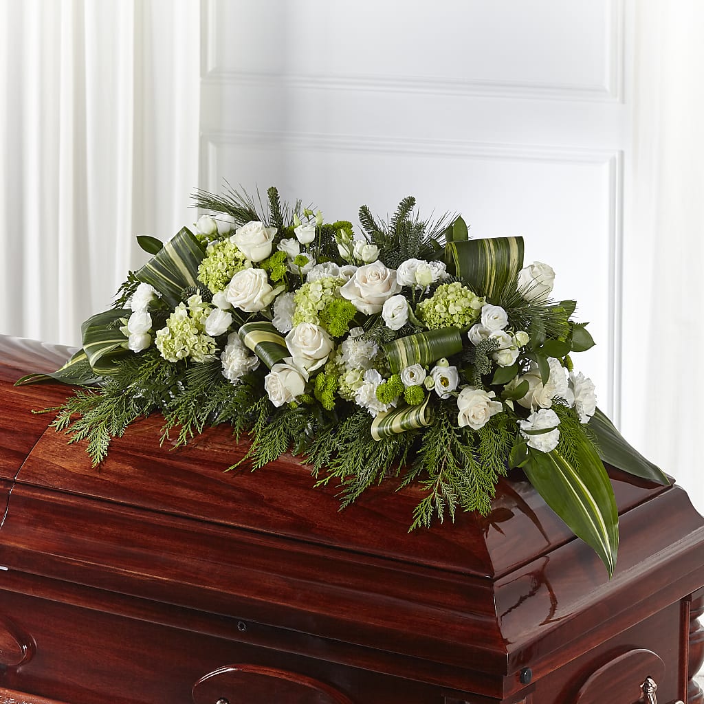 Hopeful Gesture Casket Spray – Tala Florist Northshore, North Vancouver BC