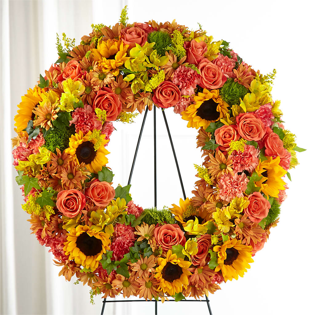 Autumnal Memories Wreath (Standard) – Tala Florist Northshore, North Vancouver BC