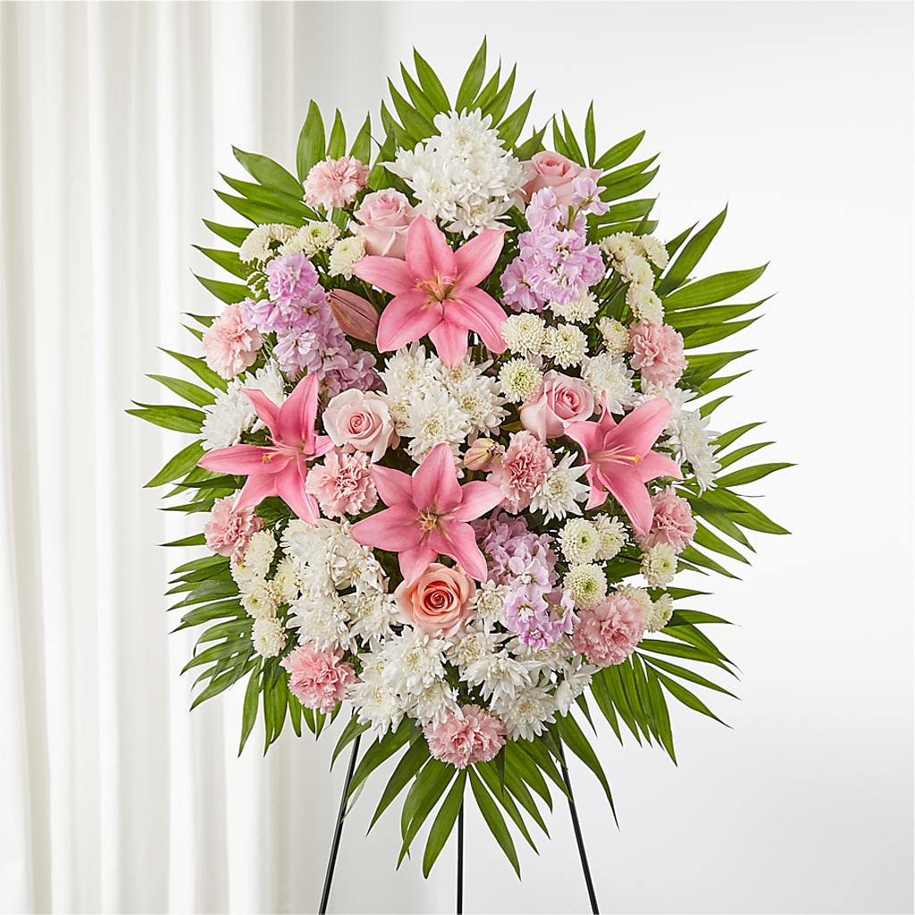 Offering Solace Standing Spray – Tala Florist Northshore, North Vancouver BC