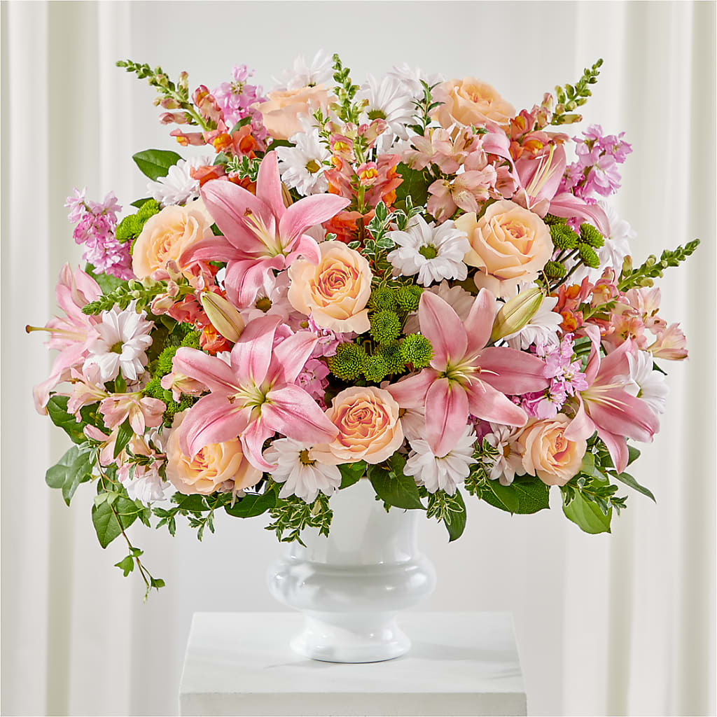 Heartfelt Gesture Urn Arrangement – Tala Florist Northshore, North Vancouver BC
