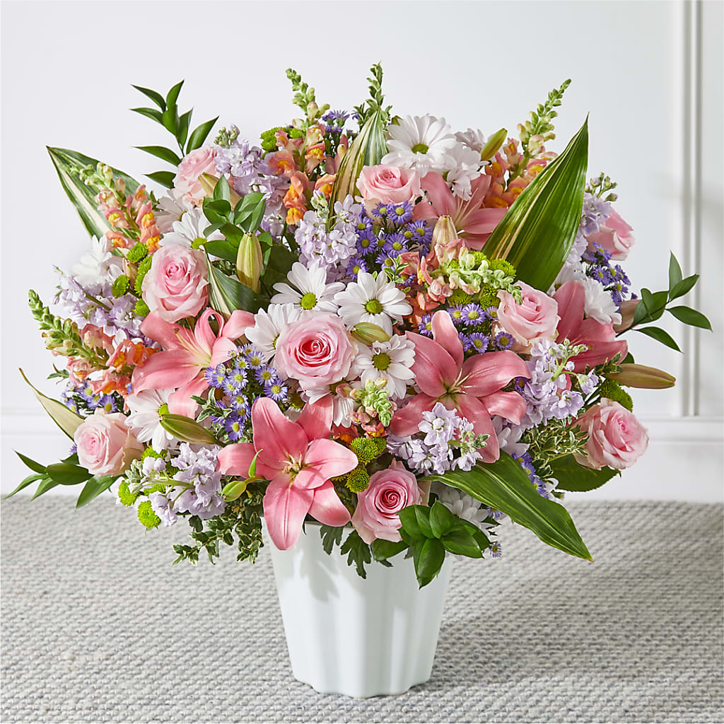Abundant Compassion Floor Basket – Tala Florist Northshore, North Vancouver BC