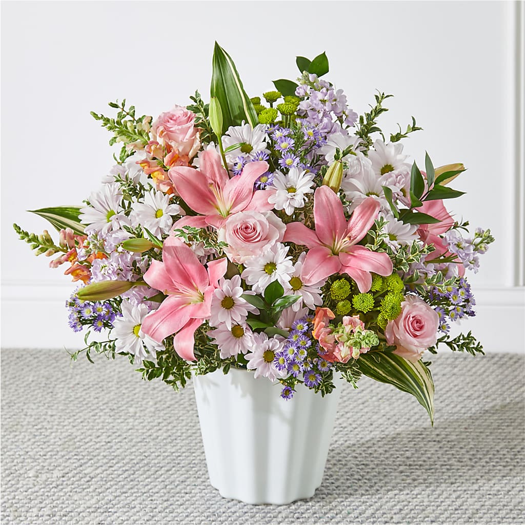 Abundant Compassion Floor Basket – Tala Florist Northshore, North Vancouver BC