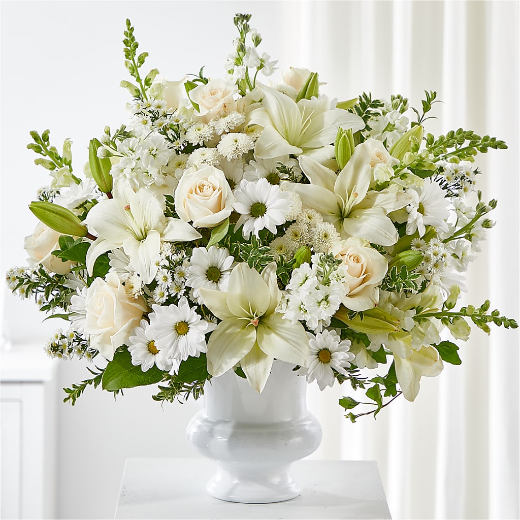 Uplifting Urn Arrangement – Tala Florist Northshore, North Vancouver BC
