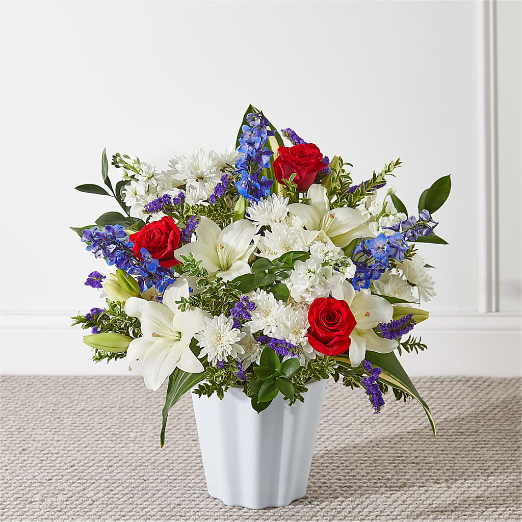 Consoled Floor Basket – Tala Florist Northshore, North Vancouver BC