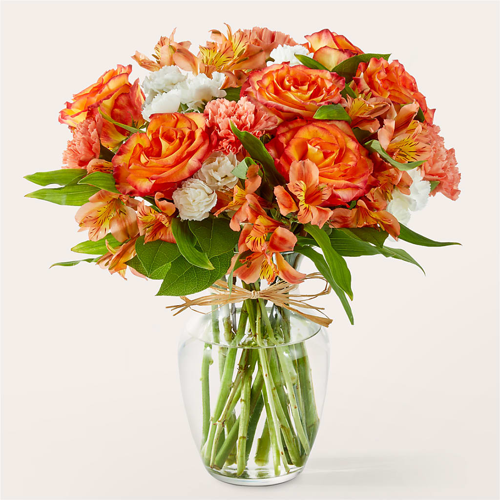 Apricot Glow Bouquet – Tala Florist Northshore, North Vancouver BC