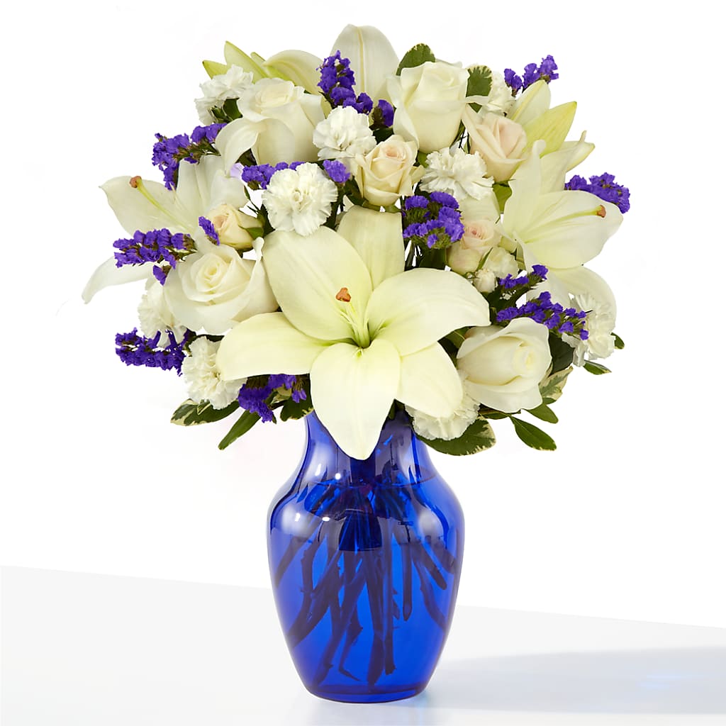 Sapphire Rush Bouquet – Tala Florist Northshore, North Vancouver BC