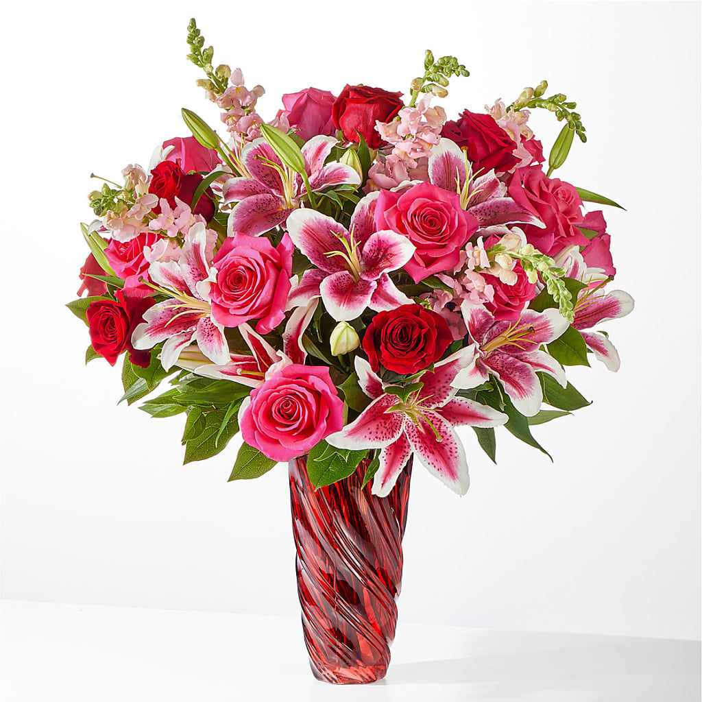 Always You Bouquet with Luxe Swirl Vase – Tala Florist Northshore, North Vancouver BC