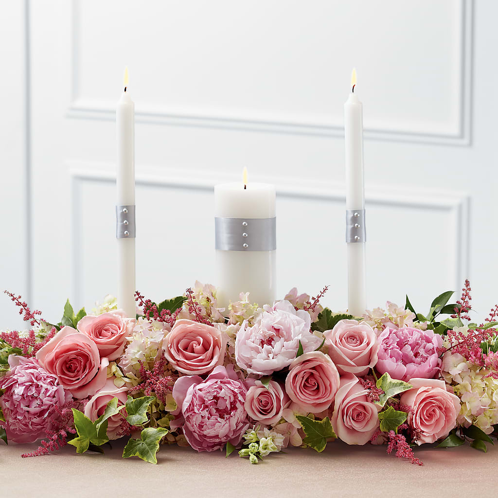 Worldwide Romance Unity Candle Arrangement – Tala Florist Northshore, North Vancouver BC