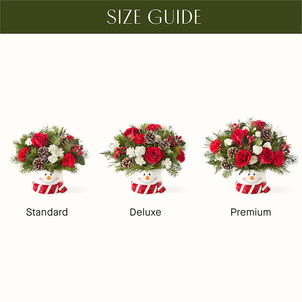 Jolly Snowman Bouquet –  Tala Florist Northshore, North Vancouver BC