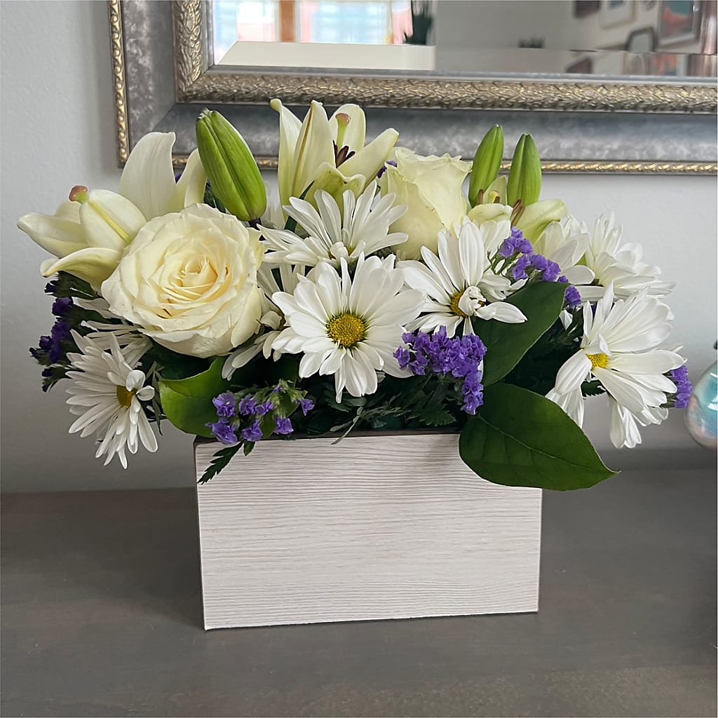 Beyond Blue Box Bouquet –  Tala Florist Northshore, North Vancouver BC