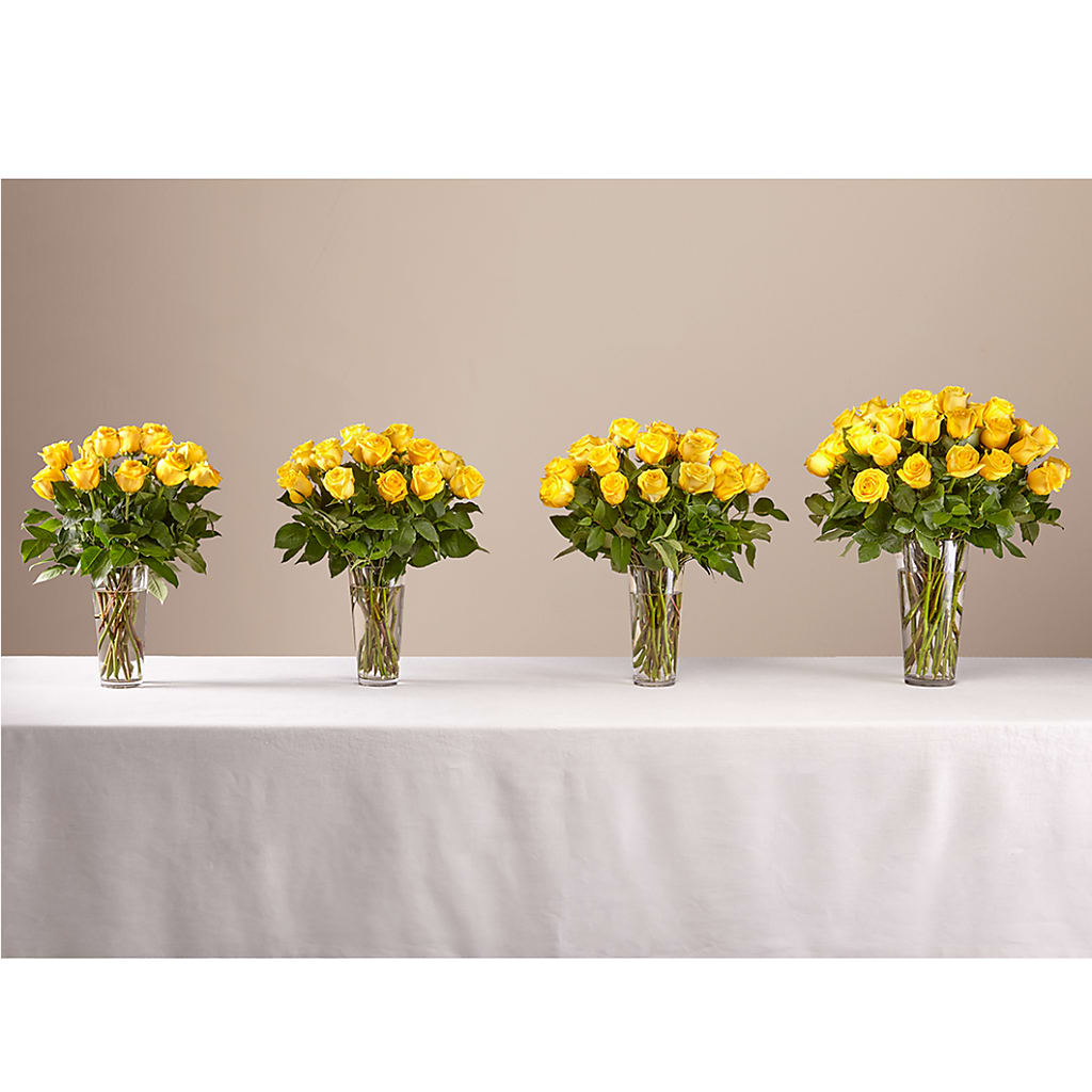 Long Stem Yellow Rose Bouquet –  Tala Florist Northshore, North Vancouver BC