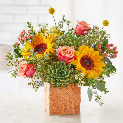 Sunflower Season Bouquet –  Tala Florist Northshore, North Vancouver BC