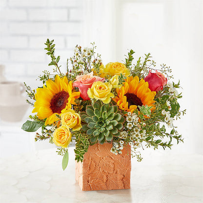Sunflower Season Bouquet –  Tala Florist Northshore, North Vancouver BC