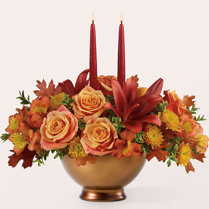 Harvest Table Centerpiece –  Tala Florist Northshore, North Vancouver BC