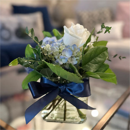 Sky Blue Delight Bouquet –  Tala Florist Northshore, North Vancouver BC