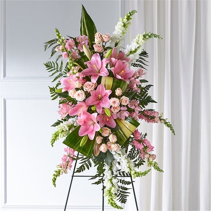 Elegant Embrace Standing Spray –  Tala Florist Northshore, North Vancouver BC