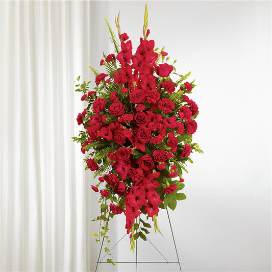 From the Heart Standing Spray –  Tala Florist Northshore, North Vancouver BC