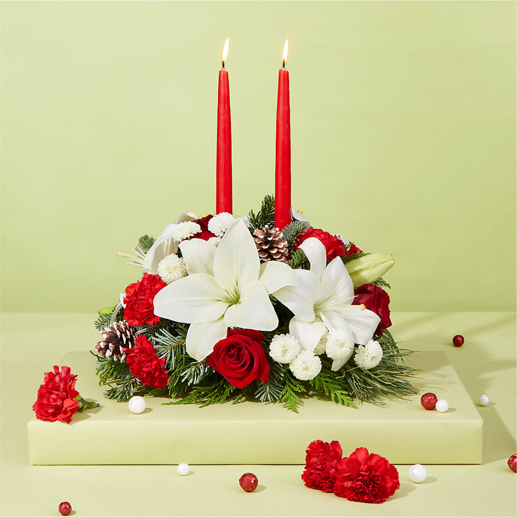 Seasonal Festivities Centerpiece –  Tala Florist Northshore, North Vancouver BC
