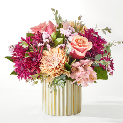 Berry Cobbler Bouquet with Ivory Vase –  Tala Florist Northshore, North Vancouver BC