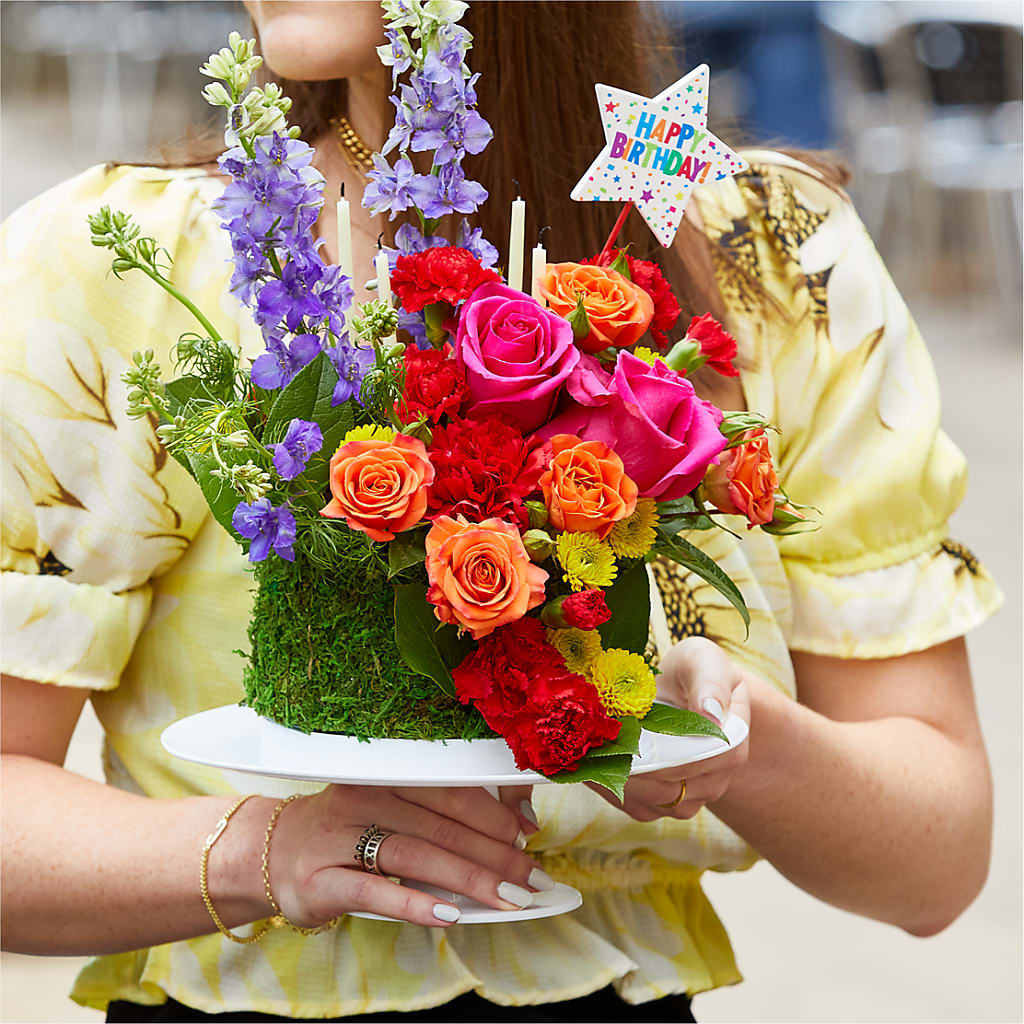 Best Year Yet Floral Cake –  Tala Florist Northshore, North Vancouver BC